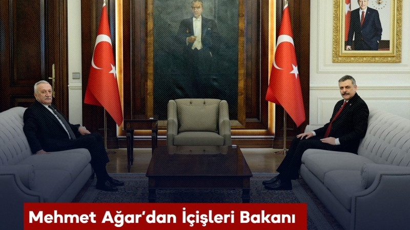 Mehmet Ağar’dan İçişleri Bakanı Mustafa Çiftçi’ye Sürpriz Ziyaret